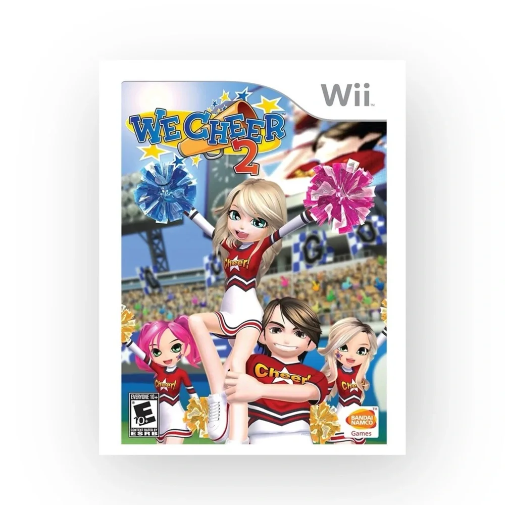 Nintendo Wii 🜸 We Cheer 2 Game 🜸 Original Case 🜸 Instruction Booklet 🜸 Test